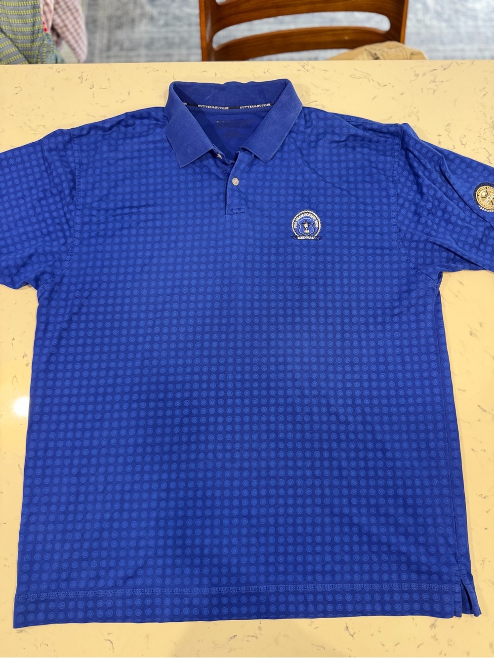 Men’s Cutter and Buck Golf Polo 2006 PGA Championship Medinah Shirt Blue XL